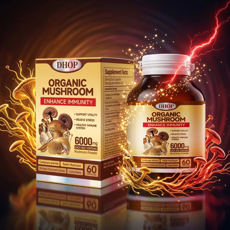 Organic Mushroom | Sharpens Mental Focus and Brain Energy