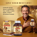 Organic Mushroom | Sharpens Mental Focus and Brain Energy