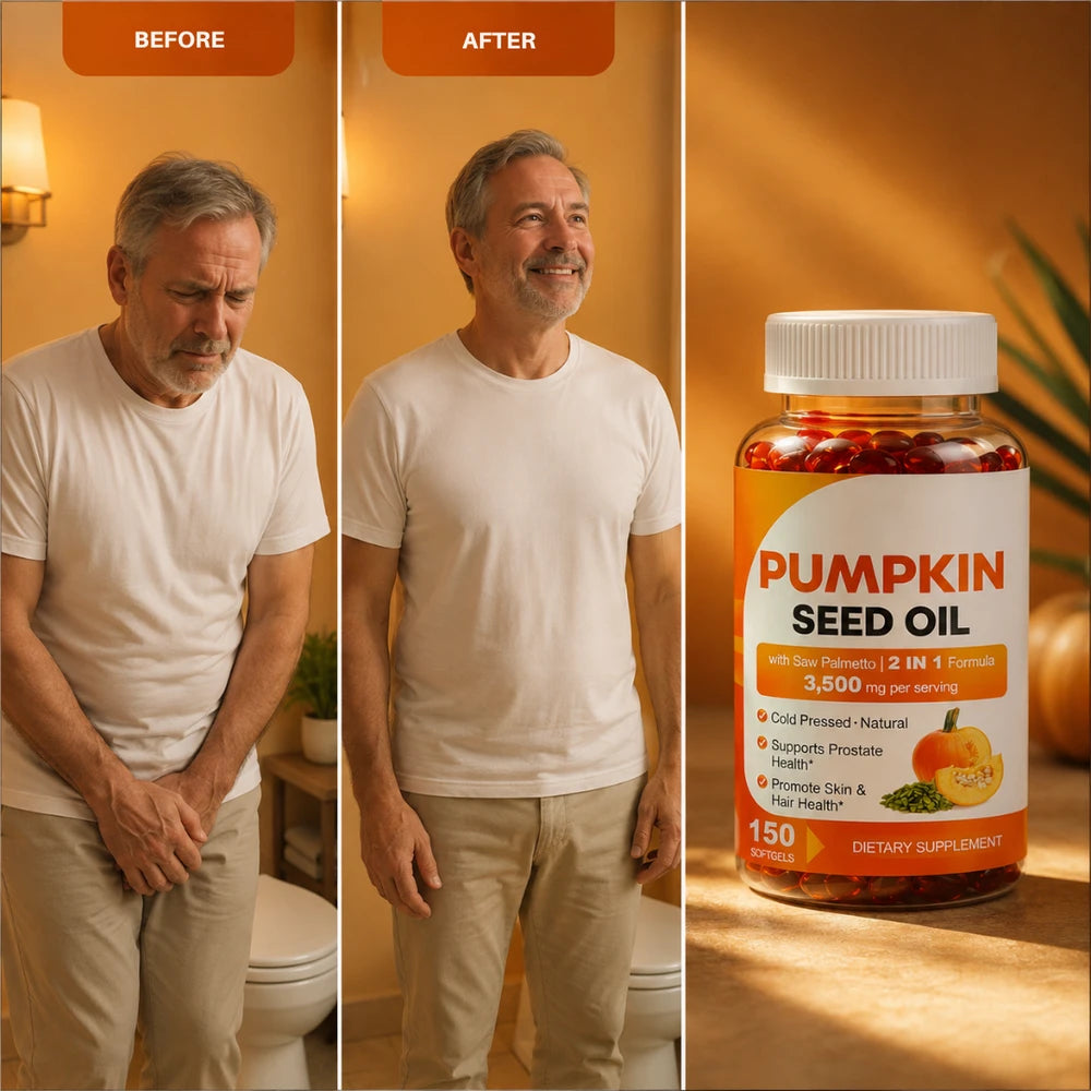 Pumpkin Seed Oil | Supports Prostate Health and Fuller Hair Growth