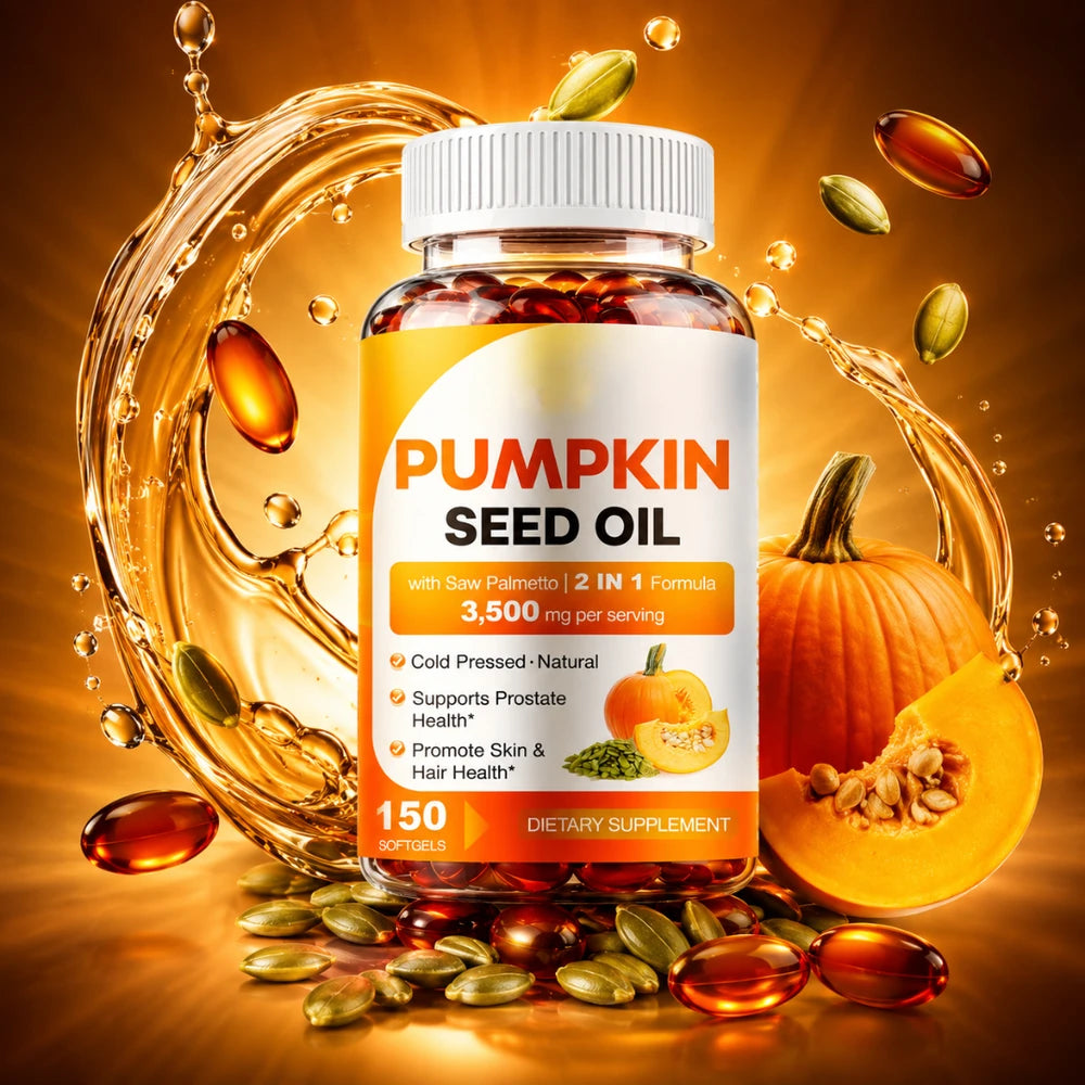 Pumpkin Seed Oil | Supports Prostate Health and Fuller Hair Growth