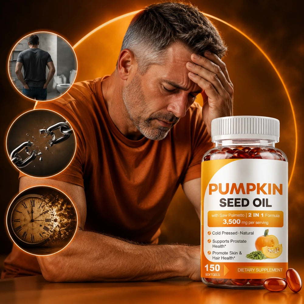 Pumpkin Seed Oil | Supports Prostate Health and Fuller Hair Growth