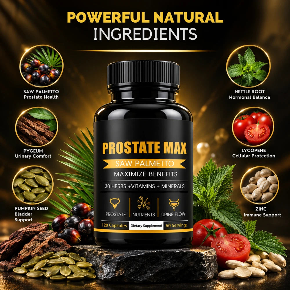 Prostate Max Saw Palmetto | Restores Healthy Urine Flow and Halts Nighttime Trips