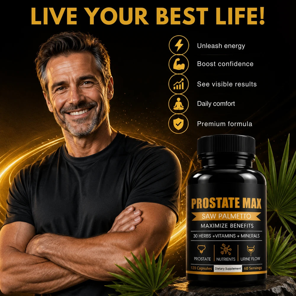 Prostate Max Saw Palmetto | Restores Healthy Urine Flow and Halts Nighttime Trips