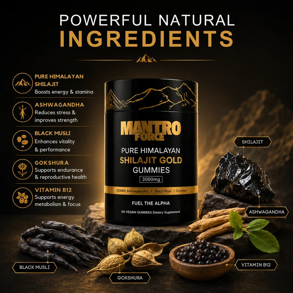 Pure Himalayan Shilajit Gold Gummies | Discover a New Level of Energy in Just 7 Days