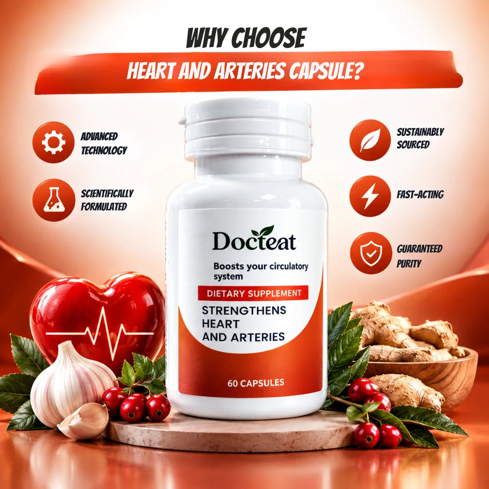 Heart And Arteries Capsules | Promotes Optimal Cardiovascular &amp; Vessel Health