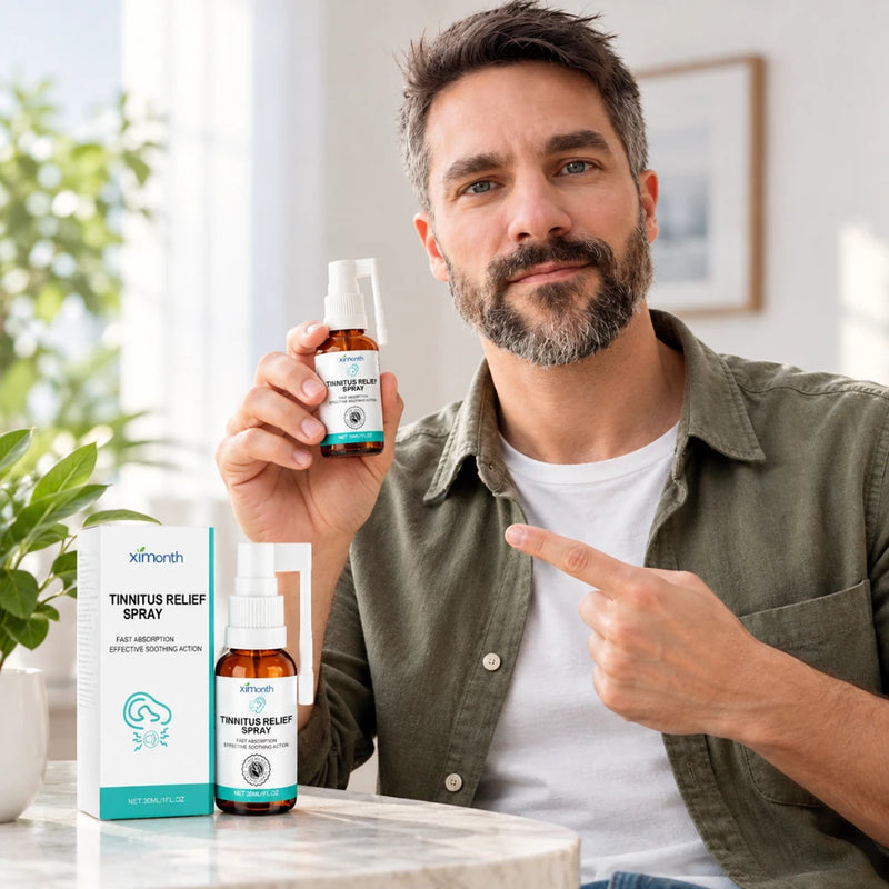 Spray zur Linderung von Tinnitus | Beseitigt das ständige Klingeln und bringt Ruhe in die Ohren