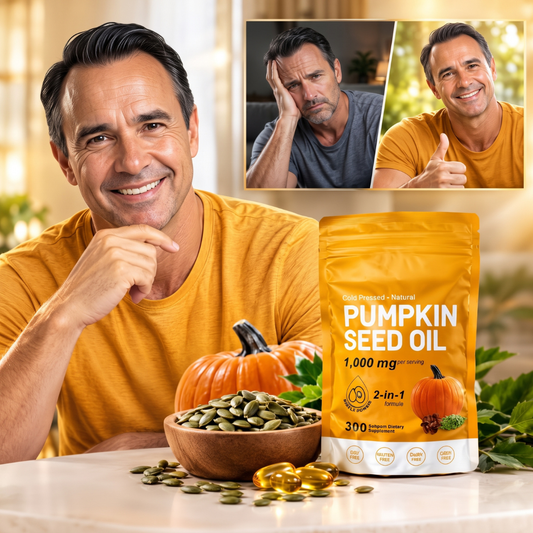 Pumpkin Seed Oil Softgel | Thickens Hair and Restores Urinary Flow