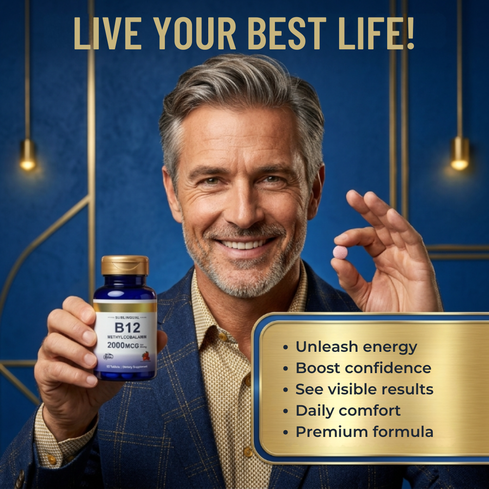 Methylcobalamin B12 Dietary Supplement | Restores Energy Levels and Eliminates Fatigue in Just 1 Day