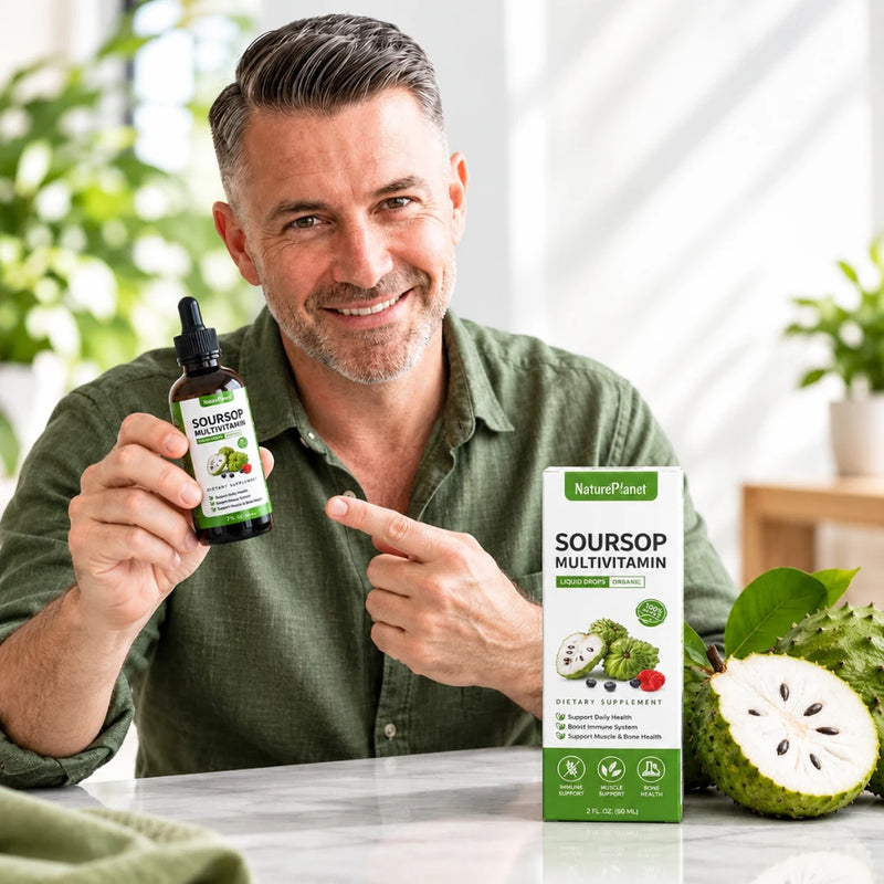 Soursop Multivitamins Organic Liquid Drops | Restores Vitality and Immune Health