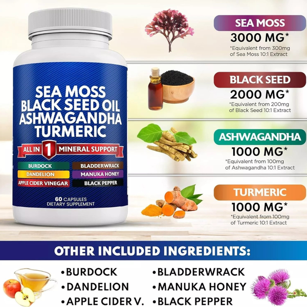 Sea Moss Gummies | Male Vitality, Energy & Gut Balance - MantroForce