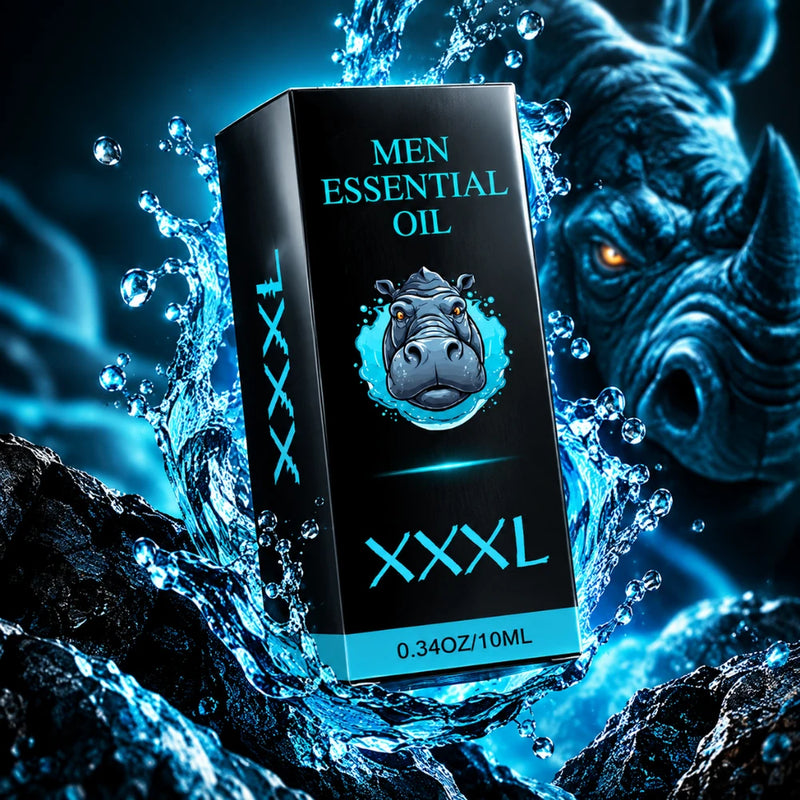 Huile essentielle pour hommes XXXL | Augmente la taille, l’endurance et les performances masculines en seulement 7 jours