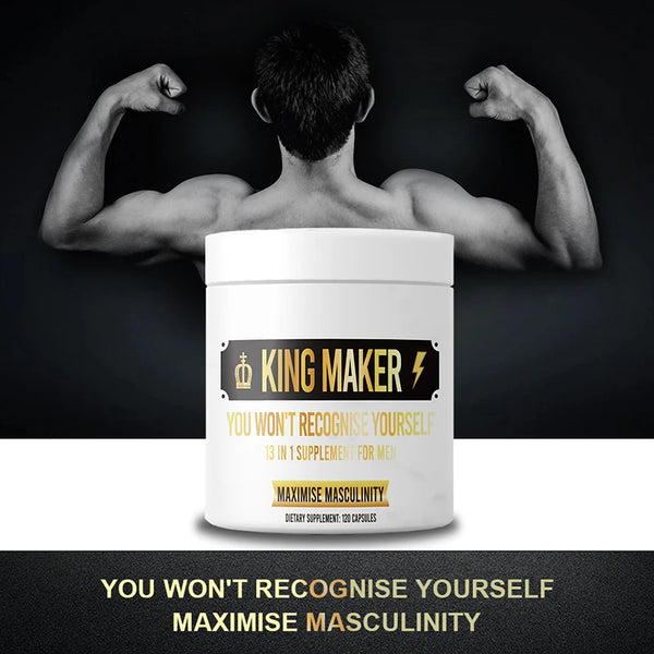 King Maker Vitality Capsules | Awaken the King Within, Become Unstoppable! - MantroForce
